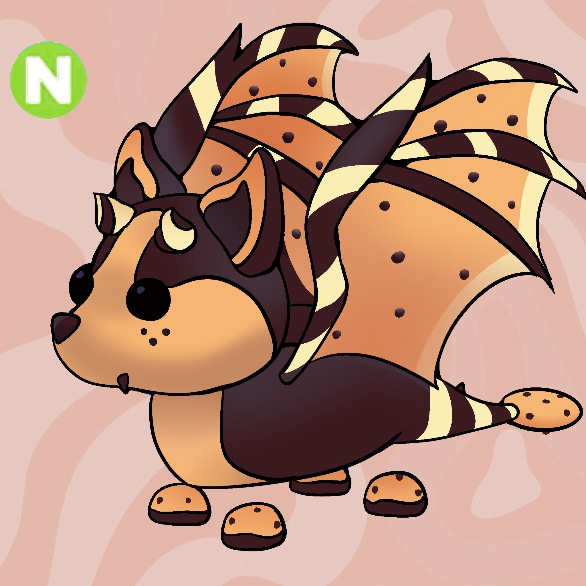 Neon Chocolate Chip Bat Dragon