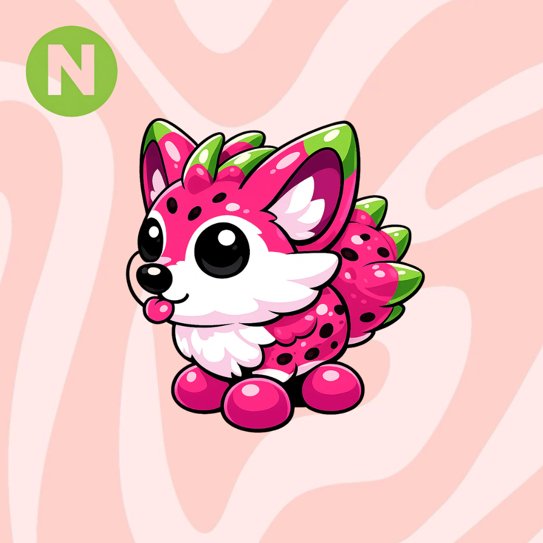 Neon Dragonfruit Fox