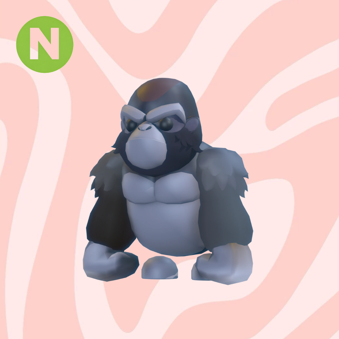 Neon Silverback Gorilla