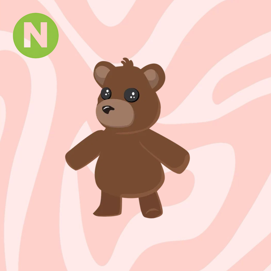 Neon Brown Bear