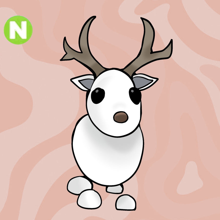 Neon Arctic Reindeer